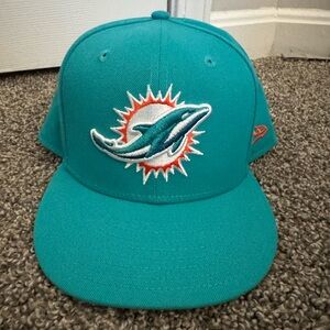 Miami Dolphins New Era Fitted Hat 7 3/8